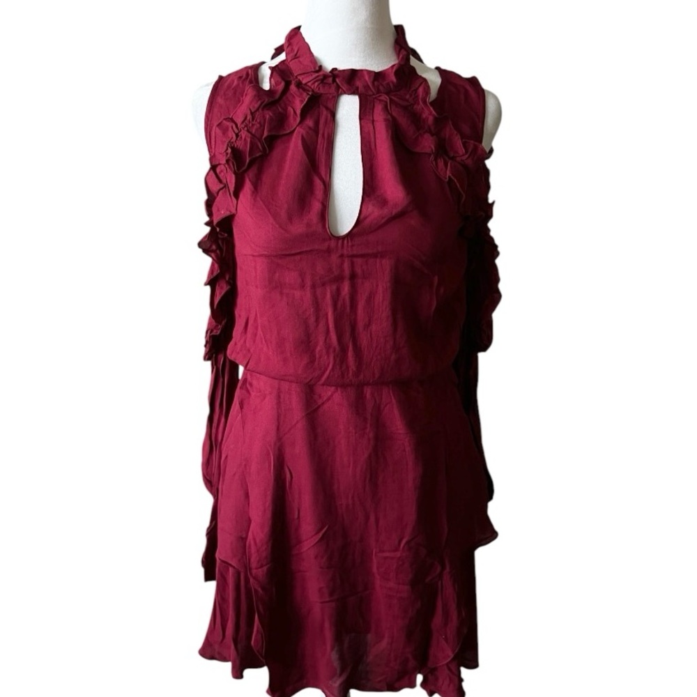 Ruffly red dress